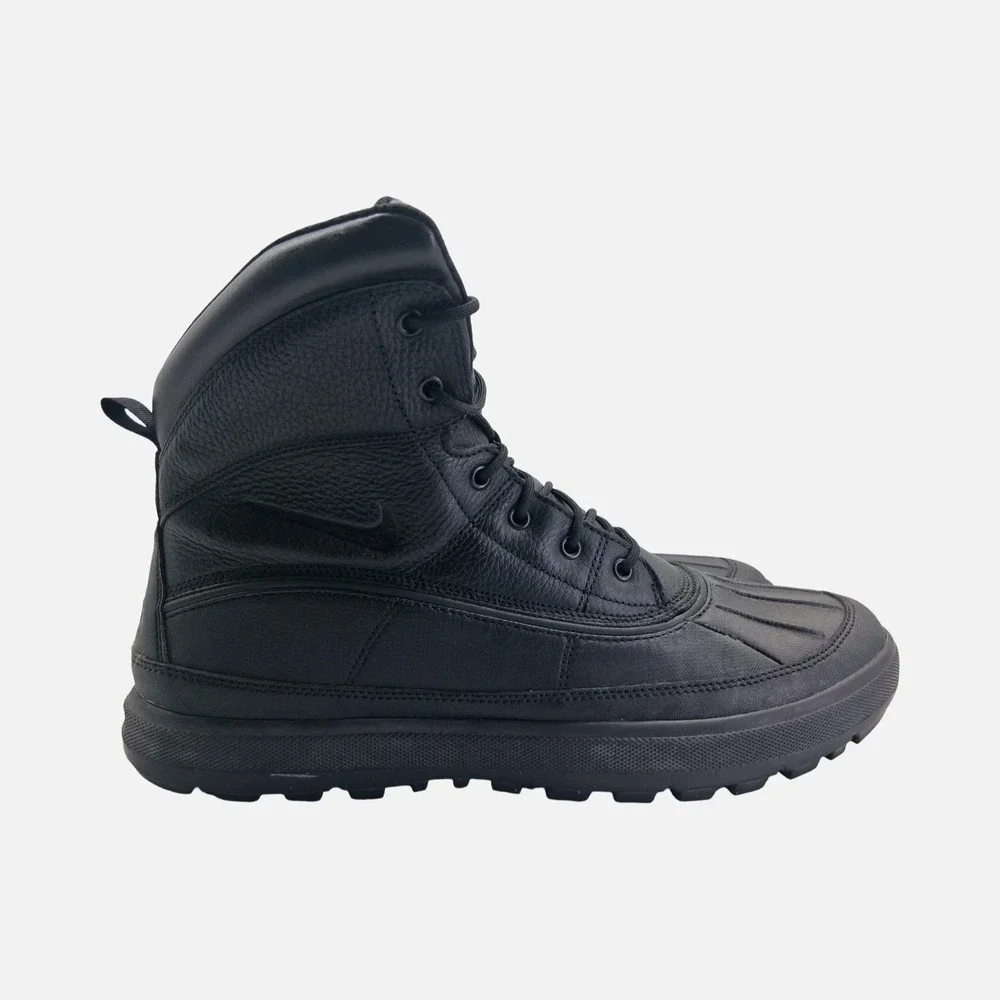 Nike ACG Hiking Boots Mens 13 Black Leather ACG Duck Winter Ankle 523393-090